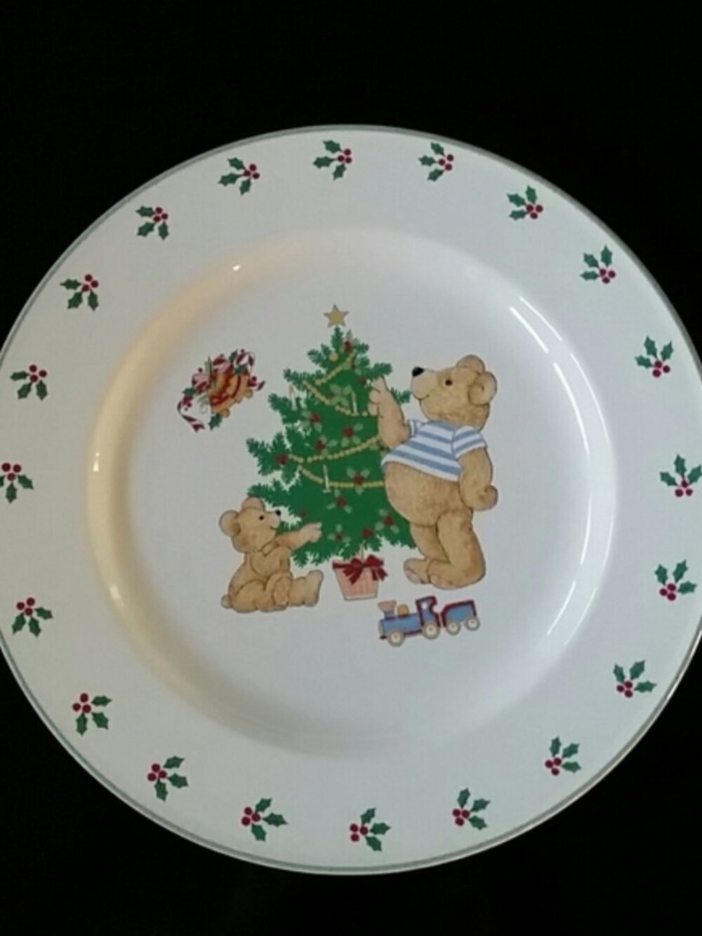 Mikasa Teddy's Christmas Children's Holiday Dinner Plate